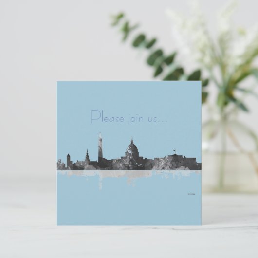 WASHINGTON DC SKYLINE KAART (Staand voorkant)