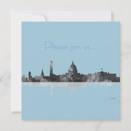 WASHINGTON DC SKYLINE KAART