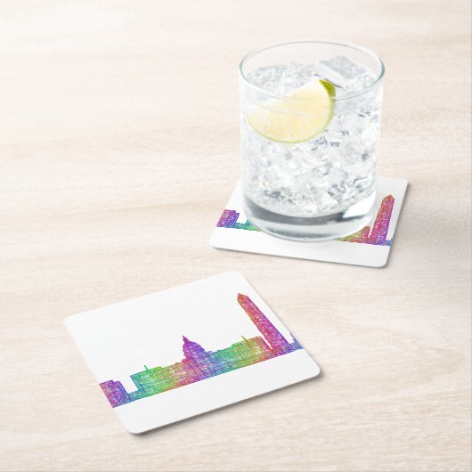 Washington DC skyline Kartonnen Onderzetters (Insitu)