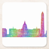 Washington DC skyline Kartonnen Onderzetters (Voorkant)