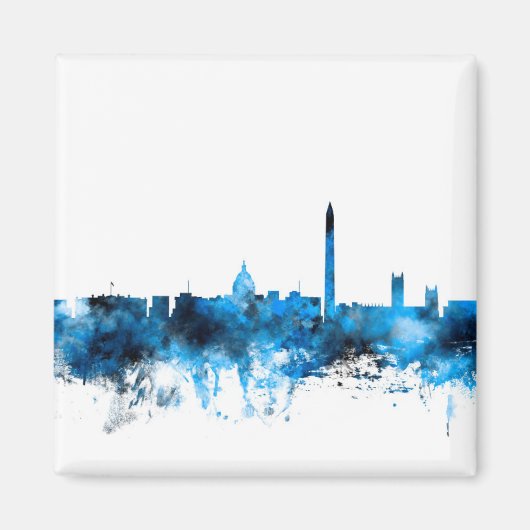 Washington DC Skyline Magneet (Voorkant)
