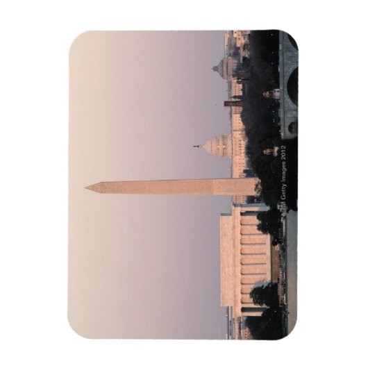 Washington, DC Skyline Magneet (Verticaal)