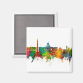 Washington DC Skyline Magneet (Voorkant / Achterkant)