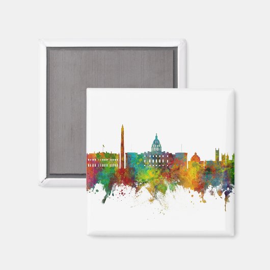 Washington DC Skyline Magneet (Voorkant / Achterkant)