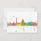 WASHINGTON DC SKYLINE MCLR - Uitnodigings-/reactie Kaart (Voorkant)