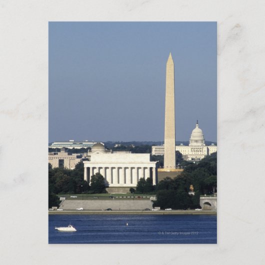 Washington DC Skyline met US Capitol Building 2 Briefkaart (Voorkant)
