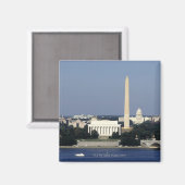 Washington DC Skyline met US Capitol Building 2 Magneet (Voorkant / Achterkant)