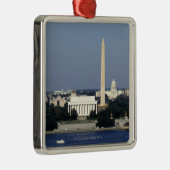 Washington DC Skyline met US Capitol Building 2 Metalen Ornament (Rechts)