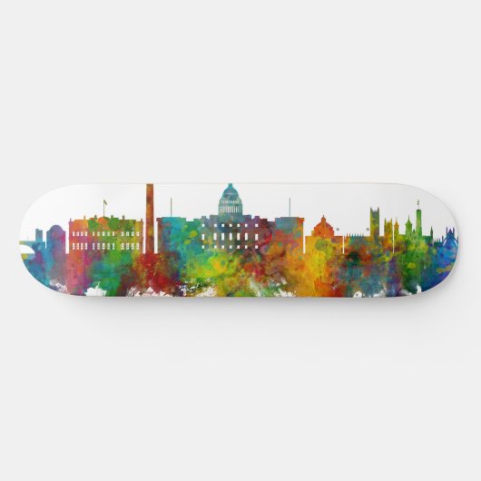 Washington DC Skyline Persoonlijk Skateboard (Horizontaal)