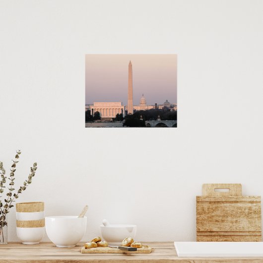 Washington, DC Skyline Poster (Keuken)