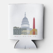 Washington DC skyline poster Blikjeskoeler (Voorkant)