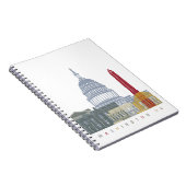 Washington DC skyline poster Notitieboek (Rechterzijde)
