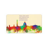 WASHINGTON DC SKYLINE - SG - ADRESETIKETTEN ETIKET (Voorkant)