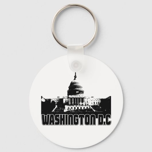 Washington DC Skyline Sleutelhanger (Voorkant)