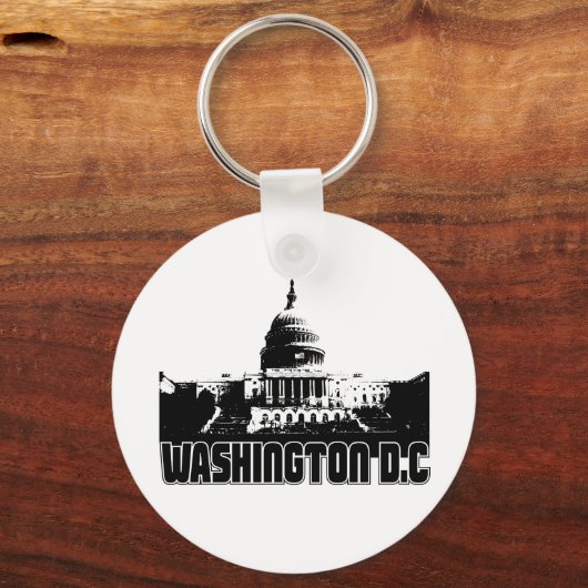 Washington DC Skyline Sleutelhanger (Voorkant)