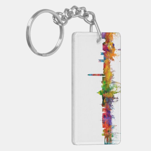 Washington DC Skyline Sleutelhanger (Voorkant Links)