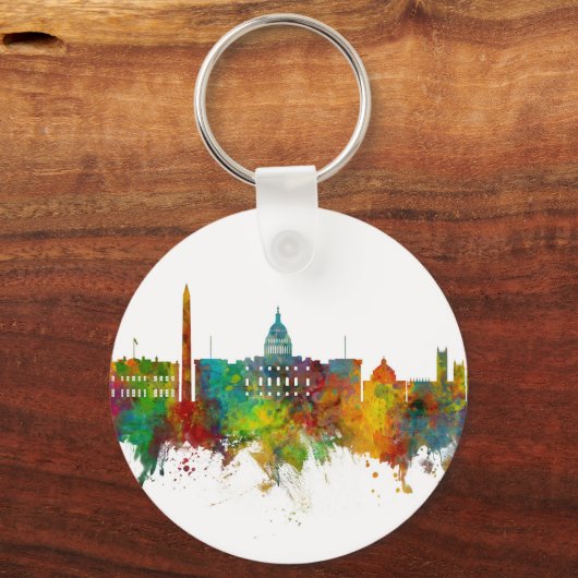 Washington DC Skyline Sleutelhanger (Voorkant)