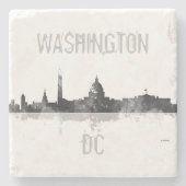 WASHINGTON DC SKYLINE STENEN ONDERZETTER (Voorkant)