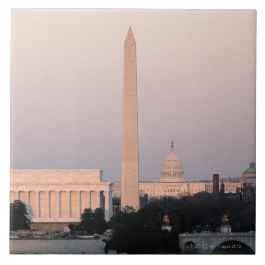 Washington, DC Skyline Tegeltje (Voorkant)