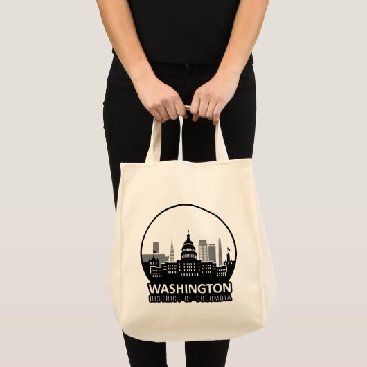 Washington DC Skyline Tote Bag (Voorkant (product))