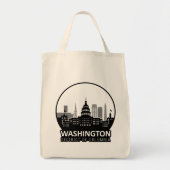 Washington DC Skyline Tote Bag (Voorkant)