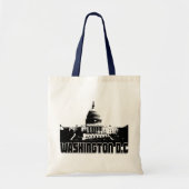 Washington DC Skyline Tote Bag (Voorkant)