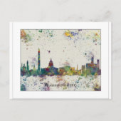 WASHINGTON DC skyline, Washington DC Print Briefkaart (Voorkant)