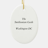 Washington DC Smithsonian Castle Ornament (Achterkant)