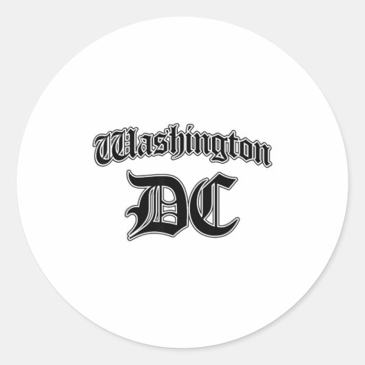 Washington Dc Souvenir Ronde Sticker (Voorkant)