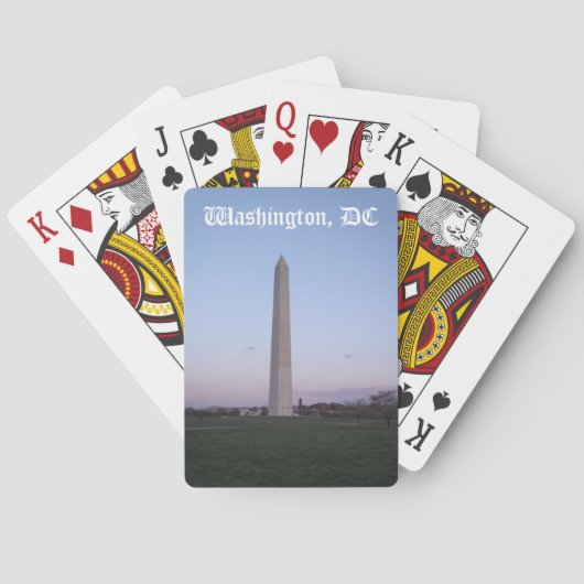 Washington, DC-speelkaarten Pokerkaarten (Achterkant)