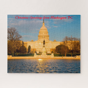 Washington DC. Staatskapitaal.kerstgroeten Legpuzzel