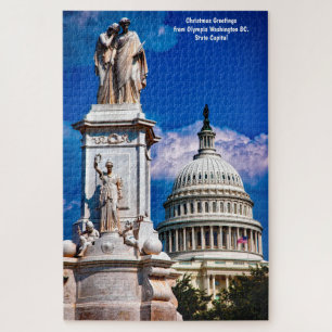 Washington DC. Staatskapitol. Jigzaag Puzzle Legpuzzel