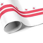 Washington DC Staatsvlag Cadeaupapier (Rol Hoek)