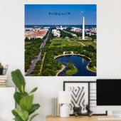 Washington DC stadsgezicht Poster (Thuiskantoor)