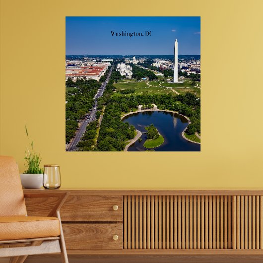 Washington DC stadsgezicht Poster (Woonkamer 2)