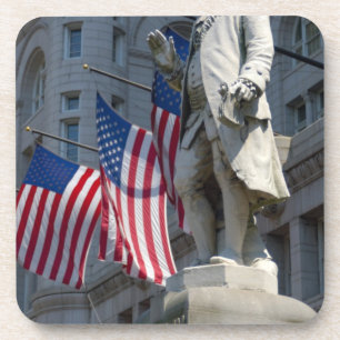 Washington, DC, standbeeld van Benjamin Franklin Bier Onderzetter