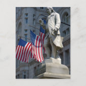 Washington, DC, standbeeld van Benjamin Franklin Briefkaart (Voorkant)