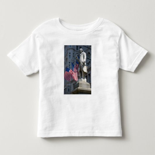 Washington, DC, standbeeld van Benjamin Franklin Kinder Shirts (Voorkant)