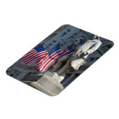 Washington, DC, standbeeld van Benjamin Franklin Magneet (Linkerzijde)