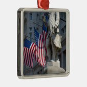 Washington, DC, standbeeld van Benjamin Franklin Metalen Ornament (Rechts)