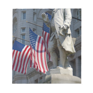 Washington, DC, standbeeld van Benjamin Franklin Notitieblok