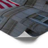 Washington, DC, standbeeld van Benjamin Franklin Poster (Hoek)