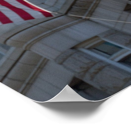 Washington, DC, standbeeld van Benjamin Franklin Poster (Hoek)