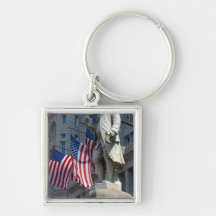 Washington, DC, standbeeld van Benjamin Franklin Sleutelhanger