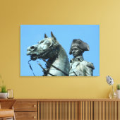 Washington, DC, standbeeld van generaal George Canvas Afdruk (Insitu (Woonkamer))