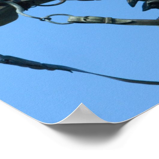 Washington, DC, standbeeld van generaal George Poster (Hoek)