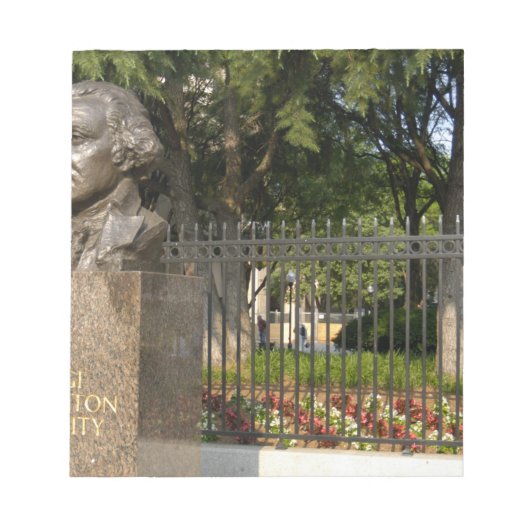 Washington, DC, standbeeld van George Washington,  Notitieblok (Voorkant)