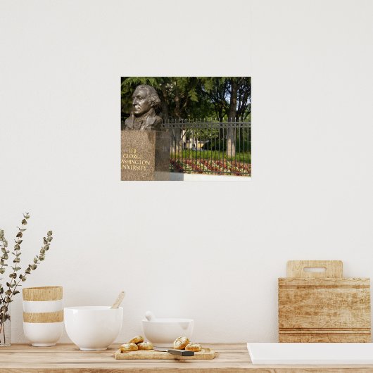 Washington, DC, standbeeld van George Washington, Poster (Keuken)