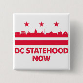 Washington DC-status nu Button (Voorkant)