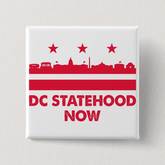 Washington DC-status nu Button (Voorkant)